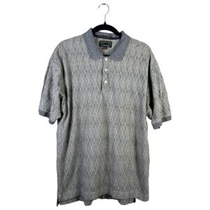 Vintage 90s Colours Alexander Julian Diamond Polo Shirt Men's XXL Preppy